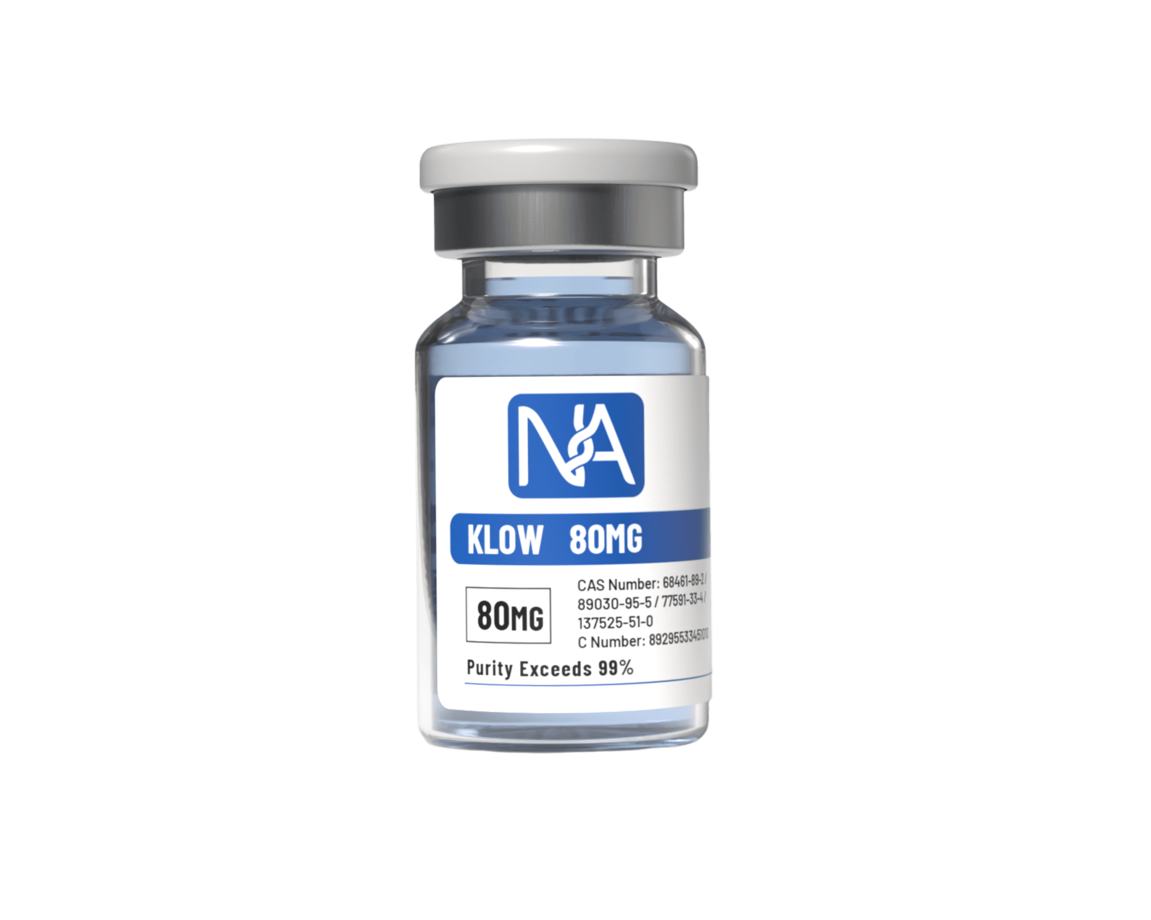 KLOW vial and packaging
